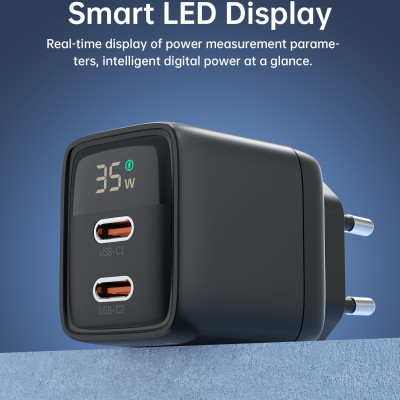 Củ sạc Choetech PD6051 nhanh 2 cổng PD 35W  (Hàng chính hãng)