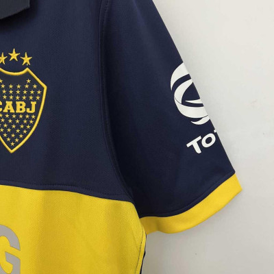 Áo Bóng Đá Retro Boca Juniors 2009 - Sân Nhà bản cao cấp vải Cotton Polyester