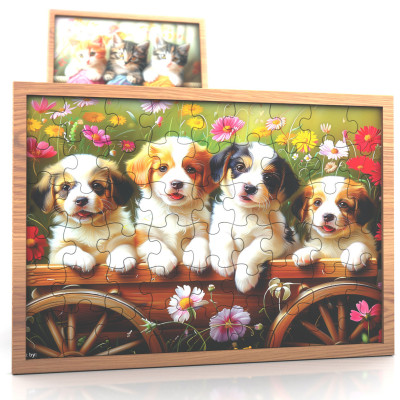 Tranh xếp hình Tia Sáng Cúm yêu, cười lên nào ( 108 mảnh)