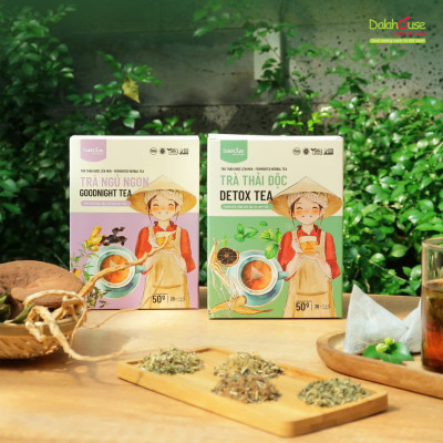 Trà Thải Độc Dalahouse Hộp 50g - Thanh Nhiệt, Mát Gan, Cải Thiện Giấc Ngủ, Tốt Cho Tim Mạch, Giảm Cân, Eatclean, Healthy
