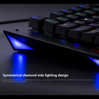 Bàn phím chơi game chống nước cơ học MAGIC-REFINER MK8 Đèn nền RGB có dây có thể chuyển đổi 108 phím