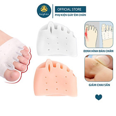 Combo 3 cặp vớ silicone tổ ong thoáng khí giúp tách các ngón chân khi mang giày bít mũi - BuyBox - BBPK276