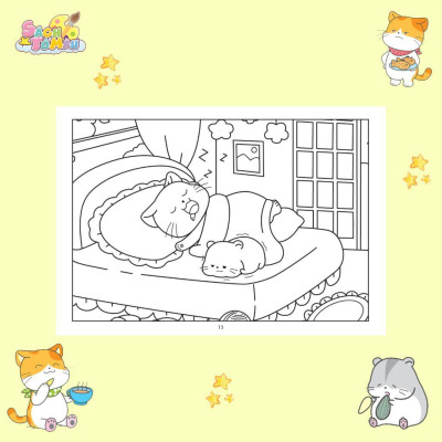 Sách Tô Màu - Baby Three 12 Con Giáp, Bốn Mùa Của Capybara, Chuyện Của Mèo Cam Và Hamster - Combo 3 Cuốn - Minh Thắng