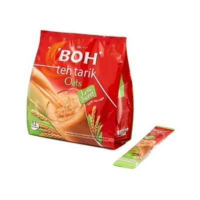 BỘT TRÀ SỮA VỊ YẾN MẠCH TÍ NGỌT HIỆU BOH - BOH TEH TARIK OAT LESS SWEET (12
