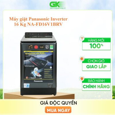 Máy giặt Panasonic Inverter 16 Kg NA-FD16V1BRV Mới 2021 - hàng chính hãng - CHỈ GIAO HCM