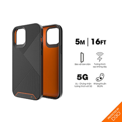 Ốp lưng Gear4 Battersea iPhone - Công nghệ chống sốc độc quyền D3O, kháng khuẩn, tương thích tốt với sóng 5G - Hàng chính hãng