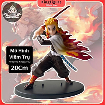Mô hình Viêm Trụ Rengoku Trạng Thái Chiến Đấu 20Cm KINGFIGU Cao Cấp Thanh Gươm Diệt Quỷ Cao Cấp, Figure Kimetsu no Yaiba