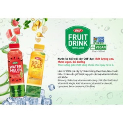 Nước dưa hấu lô hội (NƯỚC DƯA HẤU) OKF Hàn Quốc 500ml