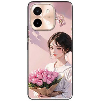 Ốp lưng cho Vivo Y03 - Y03T - Y18 - Y18S - Y18T - Y27 5G - Y28 4G - Y36 - Thiếu Nữ Áo Trắng - Hàng Chính Hãng