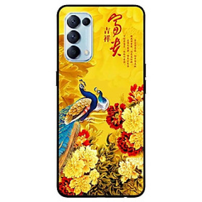 Ốp lưng dành cho Oppo Reno 5 mẫu Công Và Hoa