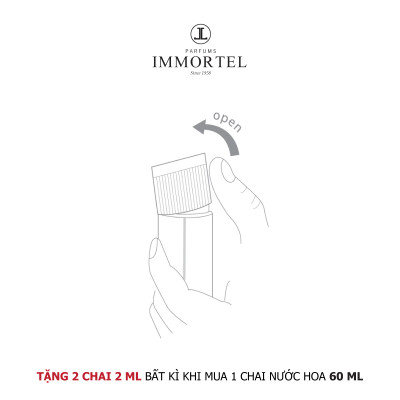 [QUÀ TẶNG] Combo 2 chai nước hoa test IMMORTEL Paris 2ml bất kì - Chính hãng Pháp