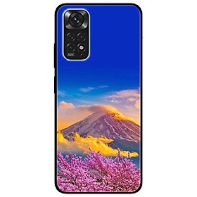 Ốp lưng dành cho Xiaomi Redmi Note 11 4G mẫu Núi Mây Và Hoa