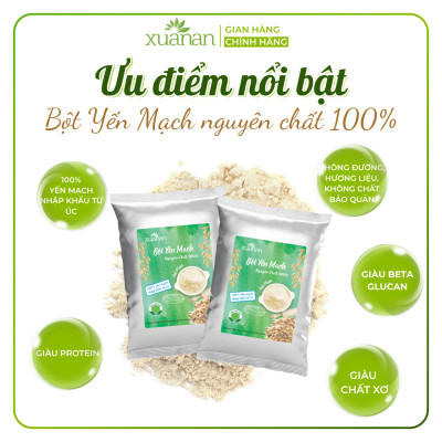 Bột Yến Mạch Nguyên Chất 100% Xuân An [ko đường ] Túi 5Kg (Giảm 30%)