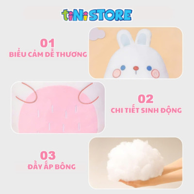 Đồ chơi thú bông hình thỏ 45cm VALUE TOYS M1-26