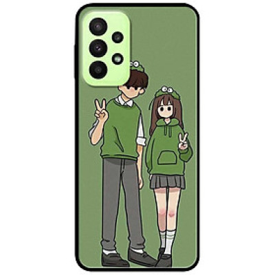 Ốp lưng dành cho Samsung A13 mẫu Cặp Đôi Xanh