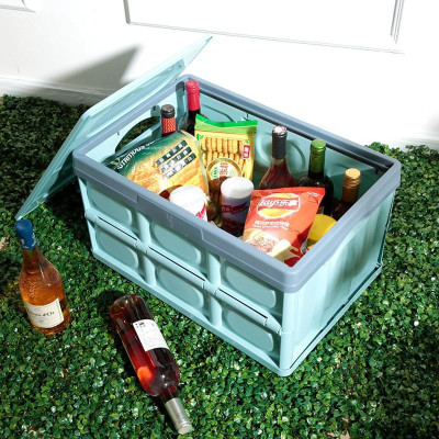 Hộp nhựa đựng đồ đa năng gấp gọn để xe ô tô, tủ quần áo thể tích 30L - Thùng đựng đồ nhỏ gọn cho gia đình