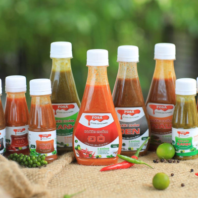 Nước chấm Đỏ Fosa, muối ớt tắc tươi ngon cho hải sản và BBQ, chay mặn đều dùng được