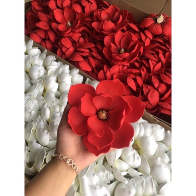 Đầu bông mộc lan giả - Size 16cm - Cây giả, hoa lụa Decor trang trí nhà cửa
