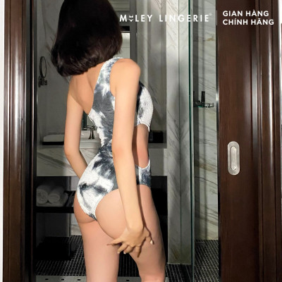 [VOUCHER 50K][MUA 2 GIẢM 8%] Đồ bơi Một Mảnh Dành Cho Nữ Cut-out Phối Hai Màu Đen Xám Snowy Mountain Thời Trang Tôn Dáng Miley Lingerie - SPP01
