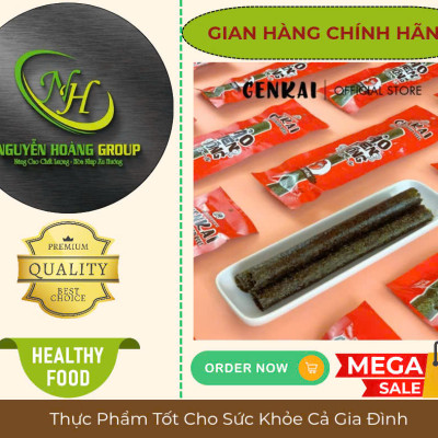 Hộp 12 Cuộn - Rong Biển Nướng Cuộn Vị Cay Nóng GENKAI 43.2g( 3.6g × 12 Cuộn)