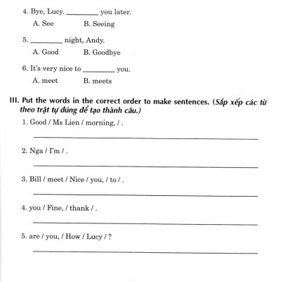 Bài Tập Dùng Kèm Tiếng Anh 3