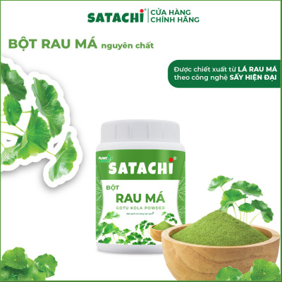 Bột Rau Má SATACHI nguyên chất. Tăng cường Trí Não, bảo vệ Tim Gan, phòng ngừa bệnh Xương. Hộp 68g và 218g
