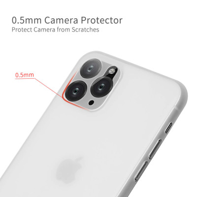 Ốp lưng nhám siêu mỏng 0.3mm cho iPhone 11 Pro Max (6.5 inch) hiệu Memumi có gờ bảo vệ camera - Hàng nhập khẩu