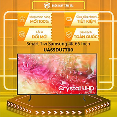 Smart Tivi Samsung 4K 65 inch 65DU7700 Crystal UHD - Hàng chính hãng - Chỉ giao HCM