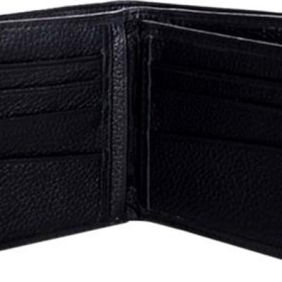 Ví Nam Viền Chỉ Huy Hoàng HT2129 (12.5 x 10 cm) - Đen