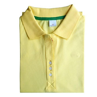 Áo Thun cotton  Nữ Có Cổ -Màu VÀNG(45-75kg)