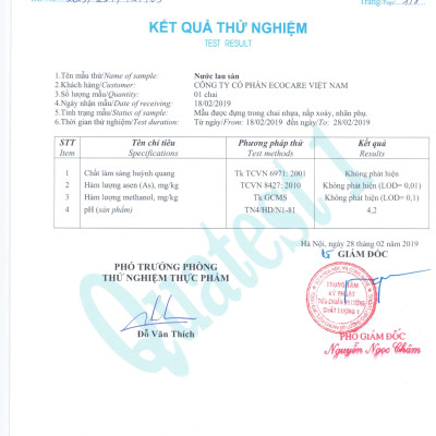 Nước lau sàn Hữu cơ đuổi muỗi tinh dầu thiên nhiên thương hiệu Ecocare