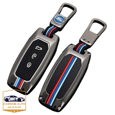 Ốp Chìa Khóa Ford Territory 2022 - 2024 Chất Liệu Hợp Kim, Kèm Móc Treo Cao Cấp - Hàng Nhập Khẩu