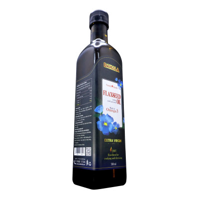 Dầu hạt lanh ép lạnh bền nhiệt DAHALA 500 ml, Giaù Omega 3,6,9