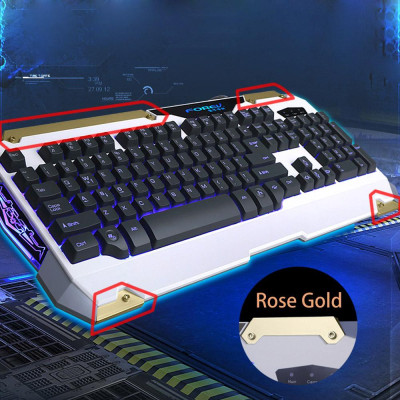 Bàn phím giả cơ chơi game chuyên nghiệp có dây FOREV USB , 19 phím thiết kế chống mờ, có đèn nền cho máy tính xách tay PC