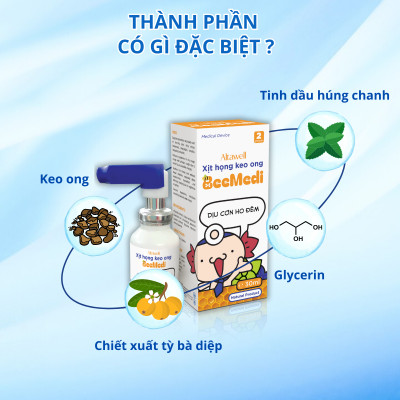 Xịt Họng Keo Ong Altawell BeeMedi, Giảm Ho Rát Họng, Loãng Đờm Cho Trẻ Từ 6 Tháng Tuổi