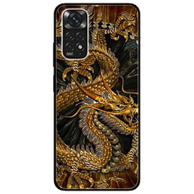 Ốp lưng dành cho Xiaomi Redmi Note 11 4G - Rồng Nền Đen