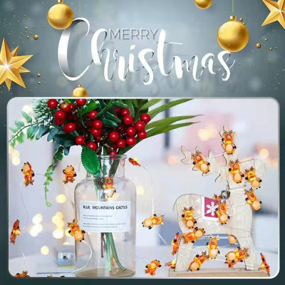 Dây Đèn Led 20 Bóng Họa Tiết Tuần Lộc Dài 2M