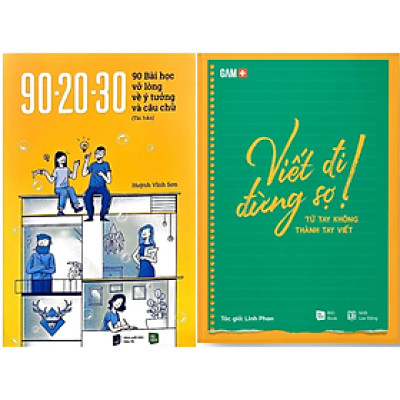 Combo 2Q Sách Viết Ra Tiền: Viết Đi Đừng Sợ! + 90-20-30 90 Bài Học Vỡ Lòng Về Ý Tưởng Và Câu Chữ (Bản Đen Trắng)