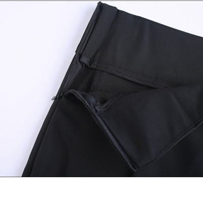 Quần tây ống rộng vải tuyết mưa dày dặn khoá sườn QT19