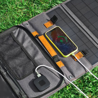 Bộ sạc Choetech SC006 năng lượng mặt trời 40W di động có thể gấp gọn (hàng chính hãng)