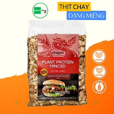 Thịt thuần chay dạng vụn từ đậu thực vật hữu cơ Dragon Superfoods