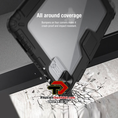 Bao da chống sốc cho iPad Pro 11 2022 M2 chính hãng Nillkin Bumper có ngăn đựng bút - Hàng chính hãng
