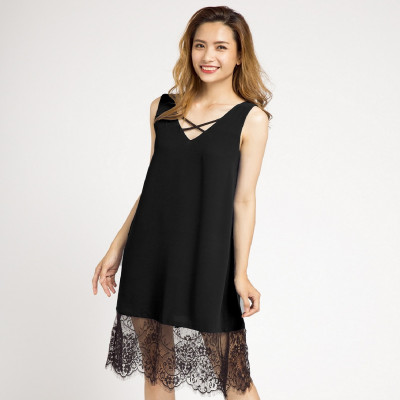 Đầm Suông Cao Cấp Thời trang thiết kế Hity DRE058 2 trong 1 Chỉ có tại Hity (Xanh Indigo)