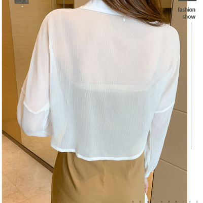 [MẪU MỚI] Áo khoác voan cát cột dây thoáng mát khoác lửng bên ngoài váy đầm áo dây C088