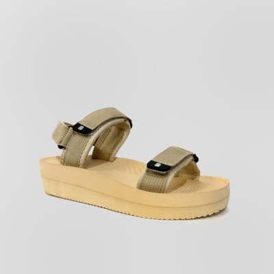 Giày Sandal Nữ The Bily 03W Quai Ngang - Màu Kem BL03WK 