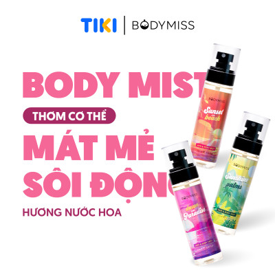 [MUA 1 TẶNG 1]Bodymist Nam Nữ Toàn Thân Lưu Hương 6 Giờ - Nước Hoa Hẹn Hò BODYMISS 105ml (Chai)