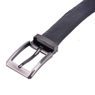 HJ4421-22-23-24 - Thắt lưng nam da đà điểu Huy Hoàng 4P đầu kim màu đen, nâu đất, vàng bò, nâu đỏ