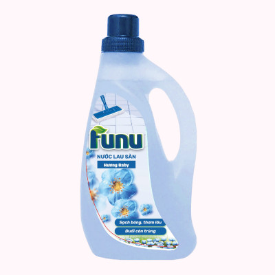 Nước lau sàn Funu cao cấp xua đuổi côn trùng sạch ngay sau một lần lau, khử mùi hôi thú cưng, an toàn