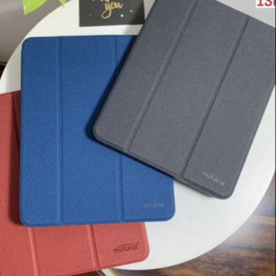 Case bao da chống sốc canvas cho iPad 9.7 inch 2017 / 2018 / iPad Pro 9.7 inch hiệu Mutural Yashi Series trang bị ngăn đựng bút, thiết kế tản nhiệt, hỗ trợ smartsleep - hàng nhập khẩu