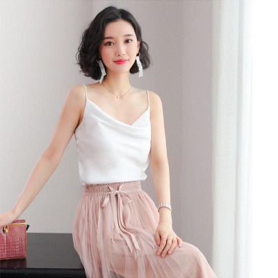 Áo Hai Dây Lụa Cổ Đổ Cao Cấp_{hàng chuẩn}